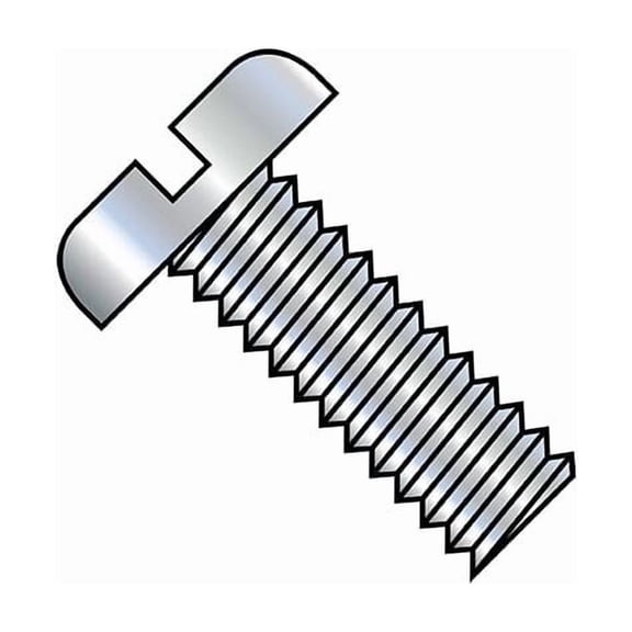 #4-40 x 2 in Slotted Pan Machine Screw, Zinc Plated Steel, 5000 PK