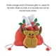 thumbnail image 3 of Injueey Bolsas con cordón de Navidad de dibujos animados, embalaje de regalo, muñeco de nieve de Navidad, decoración tridimensional, Kits de decoración para fiestas Alce, 3 of 6