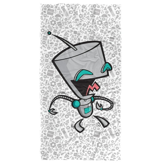 Invader Zim Towel, 30"x60", Laughing Gir Beach Towel