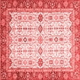 thumbnail image 1 of Ahgly Company Machine Washable Indoor Square Oriental Red Traditional Area Rugs, 6' Square, 1 of 4