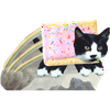 H40403 Nyan Cat Flying Rainbow Tart Toaster Pastry Pop Meme Cardboard Cutout Standee Standup