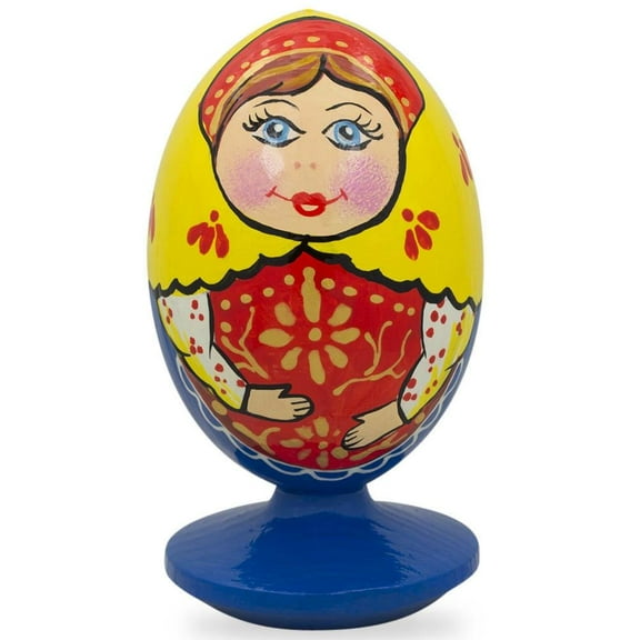 Doll in Traditional Cloth Wooden Figurine