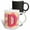Multicolor, variant on 3drose, Colorful Image of Letter D, 11oz Magic Transforming Mug
