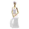 thumbnail image 2 of Estatua de amante Macarena Escultura de resina figura de escritorio decoración del hogar blanca, 2 of 8