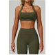 thumbnail image 5 of Sujetador deportivo  for mujer, cuello cuadrado, sin costuras, acolchado, for yoga, entrenamiento, camiseta sin mangas, 5 of 7