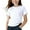 White, variant on Soft Girls Short Sleeve Top | Ribbed Knit T-Shirt with Scalloped Trim for Kids Kids 2T-12 | Casual Everyday Tee (White),Size 3-4T