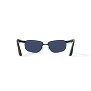 PRX Clawz Men’s Fashion Sunglasses in Matte Brown, Square, Metal, 62-16-130, with Case