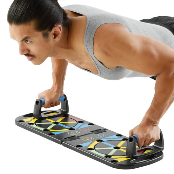 Athletic Works Multifunction Push up Board, Multi-Color Workout Guide