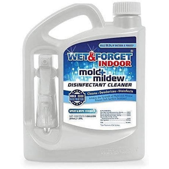 Wet & Forget Indoor Mold   Mildew Disinfectant Cleaner, 64 oz.