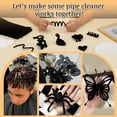 thumbnail image 7 of BESTSKY Black Pipe Cleaners for Hair, Pipe Cleaners, 100 PCS Black Pipe Cleaners for Locs Chenille Stems Pipe Cleaners Craft Supplies for Wig Weaving DIY Halloween Decorations, 7 of 7