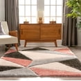 thumbnail image 4 of Well Woven San Francisco Venice Blush Modern Geometric 3D Textured Shag 2'7" x 9'10" Runner Area Rug, 4 of 4