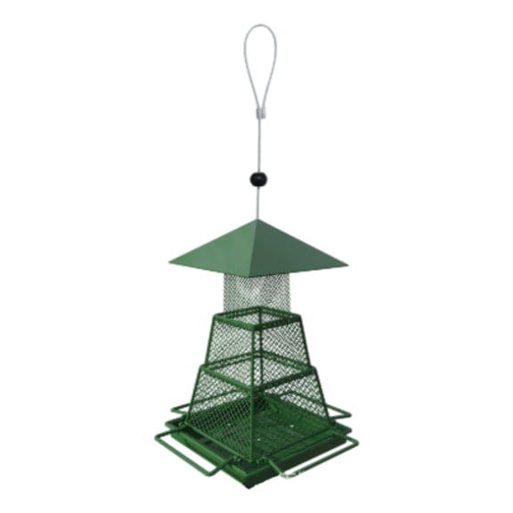 Outdoor Feeder Outdoor Hanging Squirrel Chew Wild Bird Feeder 3 Layer Retractable Bird Feeder Outdoor And Garden Sneak A Window Mount Feeder Droll Tube Feeder Birdseed Containers Squirrel