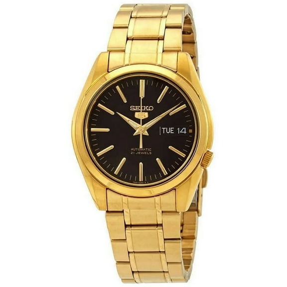 Seiko Men's Seiko 5 Black Dial Watch - SNKK22K1