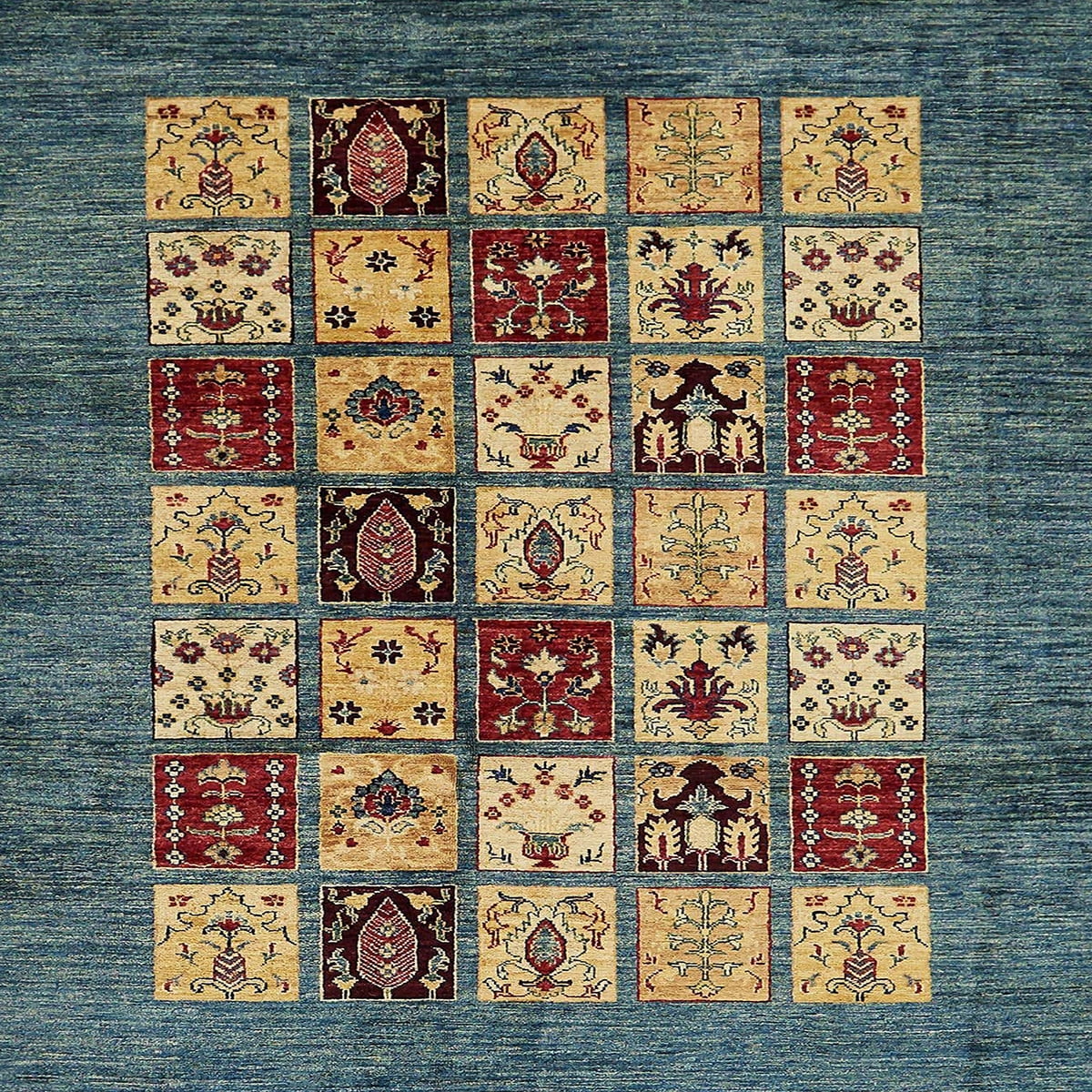 Ahgly Company Indoor Square Abstract Black Abstract Area Rugs, 7 ...