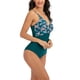 thumbnail image 5 of Gibobby Traje de Baño Sexy Bikini Traje de baño corto para mujer con espalda recortada y diseño de encaje para un ajuste favorecedor y moderno(Verde,CH), 5 of 5