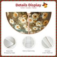 thumbnail image 3 of Fotbe Rustic Daisy Mason Jars Pattern Christmas Tree Skirt, Tree Skirts Plush Christmas Decorations, Christmas Tree Skirts Xmas Decorations Holiday Party Decor-36", 3 of 6