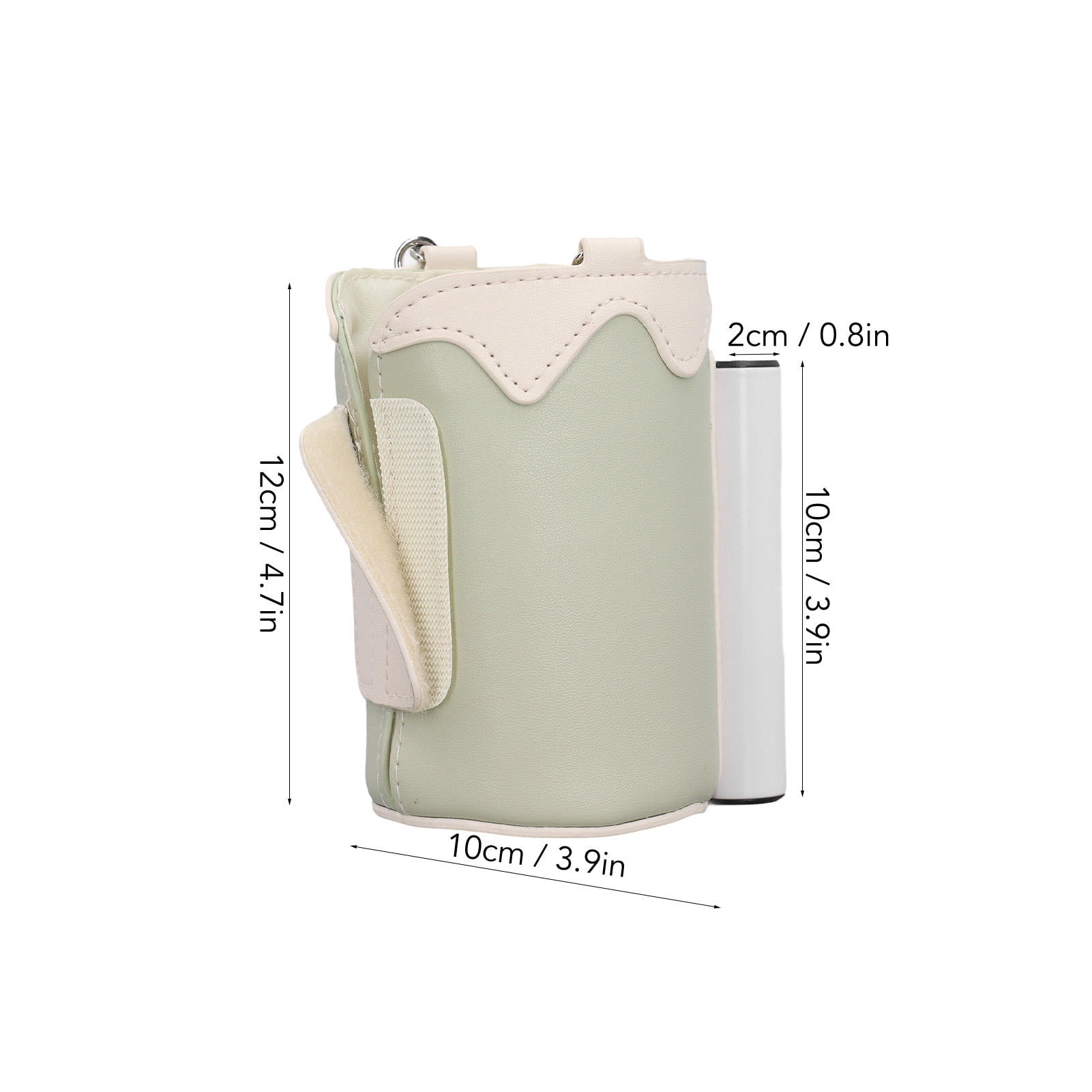 LAZIOEGR Portable 21‑Gear Rechargeable Milk Warmer Bag, Adjustable 40‑60℃, 6400mAh Battery, Universal Bottle Holder, Travel‑Ready Green