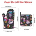 thumbnail image 2 of Pofeuu Cat Icecream Print Oven Mitts and Pot Holders 4 pcs Set,High Heat Resistant 500 Degree Extra Thicken Long Kitchen Cotton Oven Glove for Cooking, 2 of 6