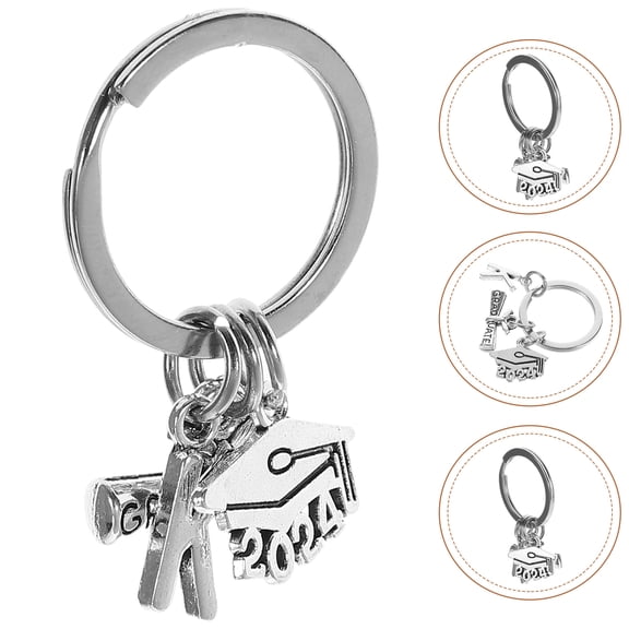 PENIKOKO Teacher Keyring Keychain Stainless Steel Bag Accessory Classmates Memories Keepsake 1Pack