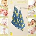 thumbnail image 3 of 5 PCS Rubber Duck and Bubbles Baby Muslin Washcloths, Blue Soft Absorbent Face Towel Burp Cloths Cotton Bath Wipes Infant Wash Cloth for Newborn Boys Girls, 3 of 7
