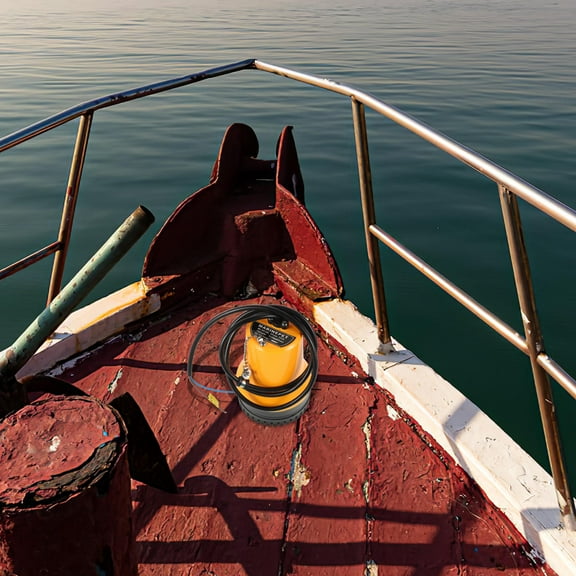 Yellow Boat Bilge Pump with Advanced Drainage System for Reliable Water Removal 12V Electric Pump