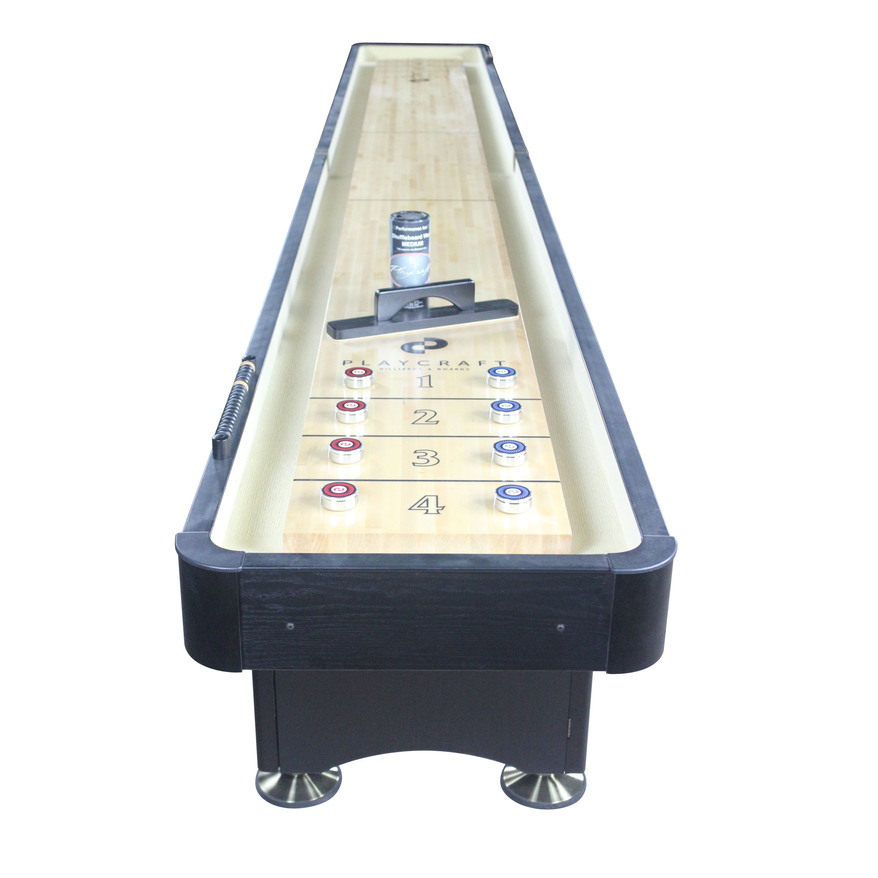 Woodbridge Black 14 Ft. Shuffleboard Table by Playcraft in Nepal at NPR