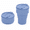 FDA - Navy Blue, variant on 16oz Collapsible Silicone Coffee Cup with Leak-Proof Lid, FDA-Certified Travel Mug for Americano and Tea, Portable Expandable Pocket Water Bottle for Outdoor Hiking, Camping and Daily Commute