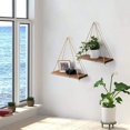 thumbnail image 6 of linyes Home wooden storage rack wall rack living room fixed floating shelf storage tray, 6 of 9