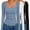Black/White/Gray Blue, variant on Ekouaer 3 Pack Long Sleeve Shirts for Women Scoop Neck Ribbed Thermal Tops Slim Fit Basic Undershirts