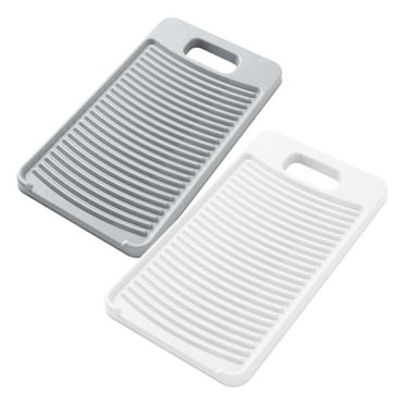 landege 2pcs Small Clothes Washboard Reusable Plastic Washboard Laundry Board Hand Washing Board