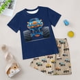 thumbnail image 2 of Leey-World Baby Boy Summer Clothes Letter Print Rib Knit T-Shirt Tee Tops Solid Casual Shorts Set Infant Summer Outfits Boys 5t Clothes(Navy,11-12 Years), 2 of 5
