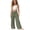 Army Green1, variant on Girls Cotton Linen Pants, Elastic Drawstring High Waist Casual Trousers with Side Pockets, Lightweight Split Hem Summer Loose Fit Kids Pants for Daily Outdoor Holiday Wear(White5/14-15 Years)