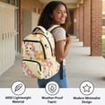 thumbnail image 4 of Pzuqiu Cute Axolotl Floral Backpack for Girls 17 Inch School Backpack Breathable Padded Shoulder Bag for Teens Students Daily Use Travel Hiking Lightweight Bookbag Age 6-18, 4 of 7