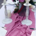 thumbnail image 4 of bestolf Table Runner, Rustic Fringed Cotton Table Runner, Farmhouse Table Runner for Dining Table Home Wedding Party Bridal Shower, 4 of 8