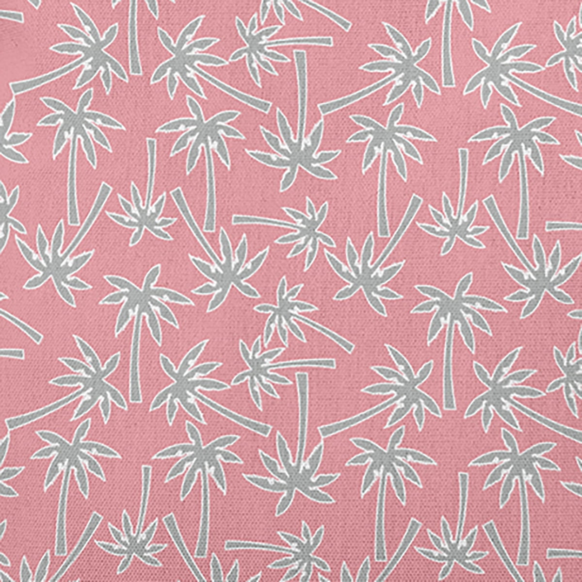 18" x 18" Simply Daisy Palm Tree Pattern Polyester Accent Pillow, Pink Icing Qty 1