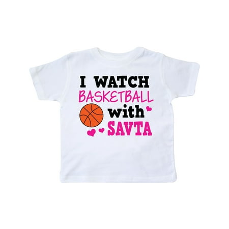 

Inktastic I Watch Basketball with Savta Gift Toddler Toddler Girl T-Shirt