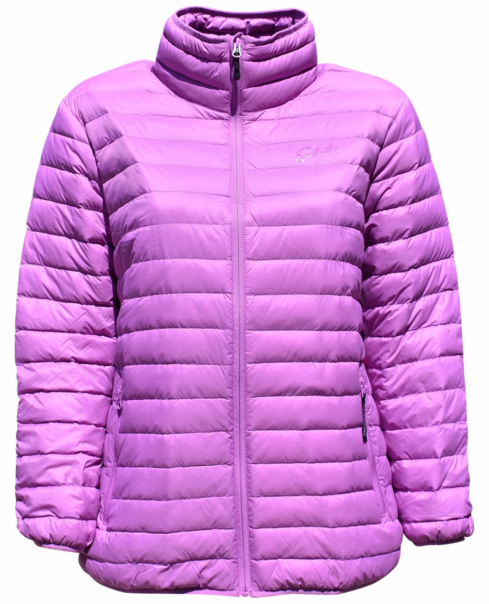 plus size packable down coat
