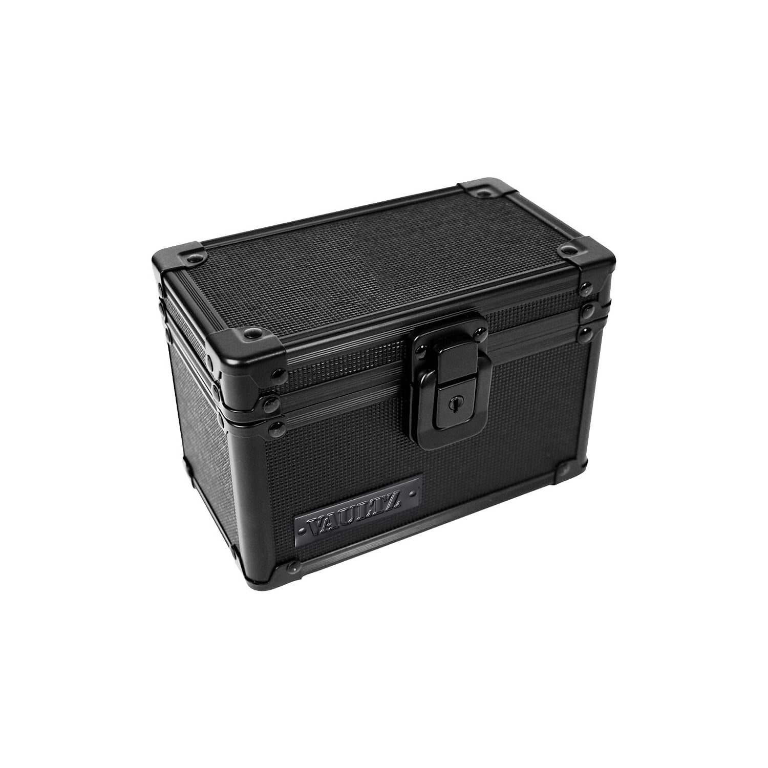 Vaultz Locking 3'' x 5'' Index Card File Box 350-Card Capacity Tactical Black (VZ00315)
