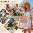 thumbnail image 3 of Straw Beach Bag for Women Summer Woven Beach Tote Bag Shoulder Handbags Boho Bag, 3 of 5