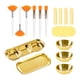 thumbnail image 2 of Juego de 23 cuencos para mezclar mascarillas faciales, ideal como recuerdo de fiesta o para salón de belleza. Oro, 2 of 8