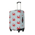 thumbnail image 2 of Balery Luggage Cover Cute Red Crabs With Nautical Print Suitcase Covers for Luggage Elastic Washable Suitcase Protector Fits 18-32 Inch Luggage-Large, 2 of 9