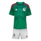thumbnail image 1 of Conjunto adidas Niño Verde Local Seleccion Nacional Mexico verde 4T, 1 of 9