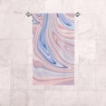 thumbnail image 6 of Coolnut Fingertip Hand Towels, Set of 2 Pcs Abstract Pink Marble Pattern Absorbent Face Bath Towels for Bathroom Kitchen, 30"x15", 6 of 6