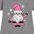 thumbnail image 3 of Instant Message - Pink Santa Claus Christmas - Toddler & Youth Girls Fleece Dress, 3 of 6