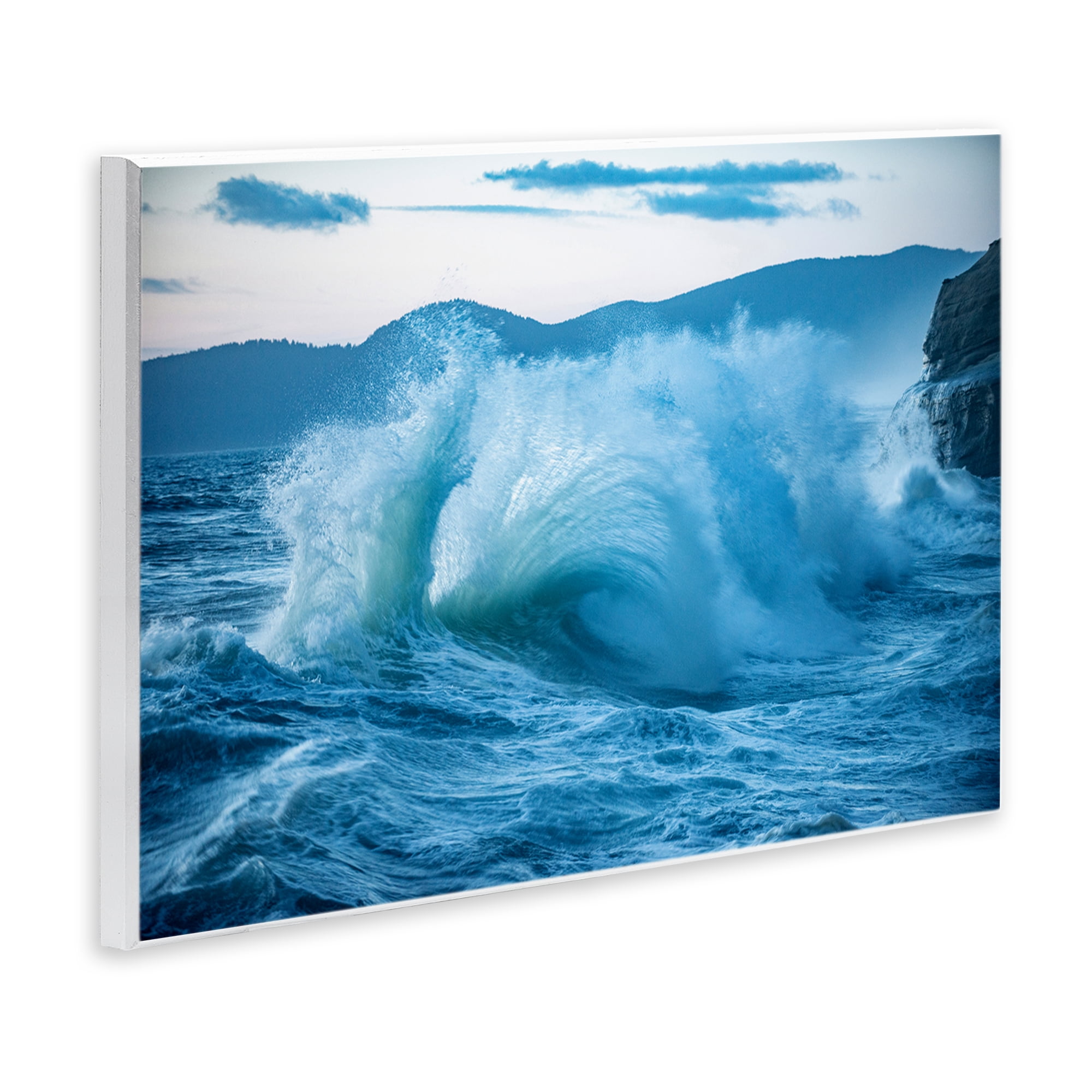 Stupell Industries Rolling Tsunami Wave Nautical & Beach Photography Unframed Art Print Wall Art, 19 x 13