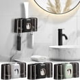 thumbnail image 4 of Automatic Toothpaste Dispenser,Bathroom Cup Dispenser,Toothbrush for Bathrooms Automatic Toothpaste Dispenser Space Saving Toothbrush and Toothpaste Toothbrush Wall Mounted with 2 Cups for Bathroom, 4 of 8