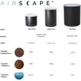thumbnail image 3 of Airscape Coffee Storage Canister (2.5 lb Dry Beans) - Big Kilo Size Canister with Patented CO2 Releasing Airtight Lid Pushes Air Out to Preserve Food Freshness - Matte Finish Food Container - Ash, 3 of 5