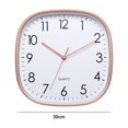 thumbnail image 2 of Wall Clock Square Shape Silent Non-Ticking Quartz Movement High Accuracy Clear Print Legible Battery Operated Wall Hanging Decorative Dedroom Living Room Modern Clock -A, 2 of 8