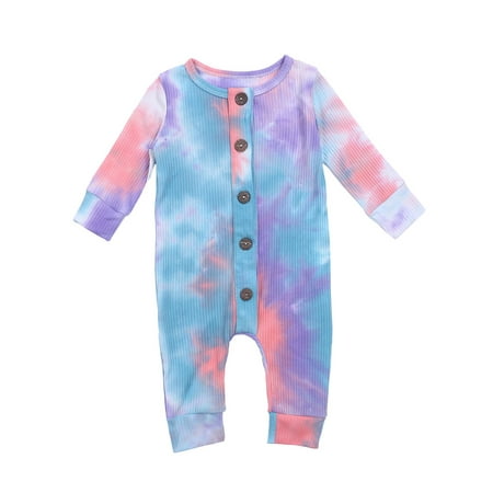 

Livingsenburg Newborn Baby Boy Girl Romper Breasted Jumpsuits Summer Outfit