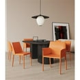 thumbnail image 2 of Manhattan Comfort Paris 17.32" Leather Dining Chair in Coral Orange (Set of 8), 2 of 11